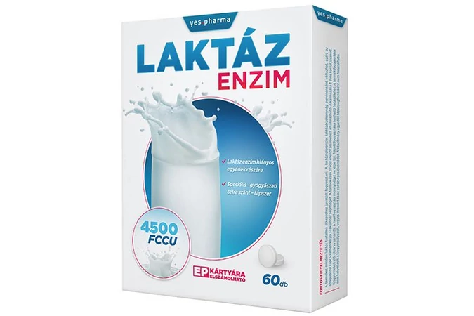 YesPharma Laktáz Enzim rágótabletta 60x
