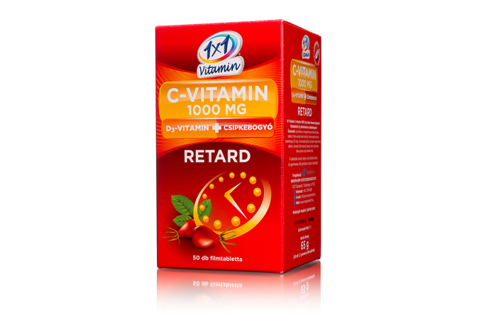 1x1 Vitamin C-vitamin 1000mg Retard D3+Csipkebogyó 50X