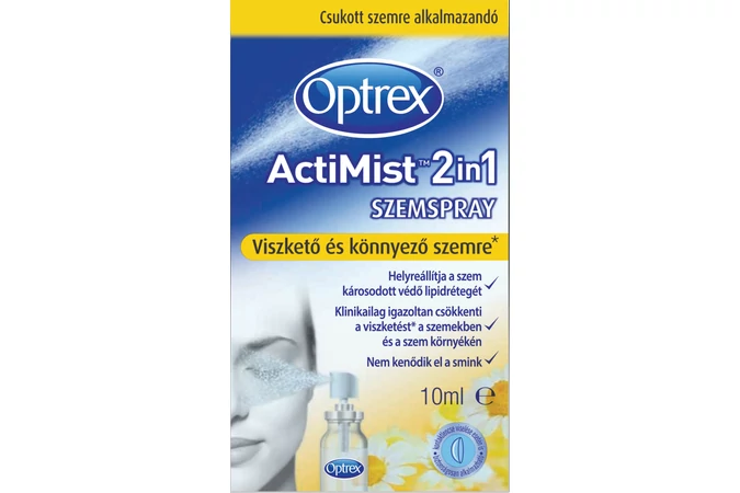 Optrex Actimist 2in1 szemspray viszkető és könnyező szemre 10ml