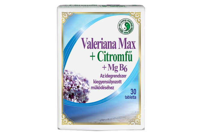 Dr. Chen Valeriana Max+Citromfű+Mg B6 tabletta 30X