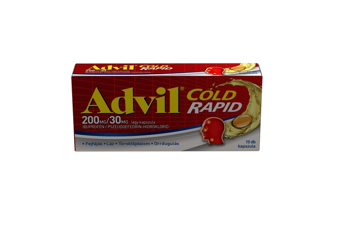 Advil Cold Rapid 200 mg/30mg lágy kapszula 10X