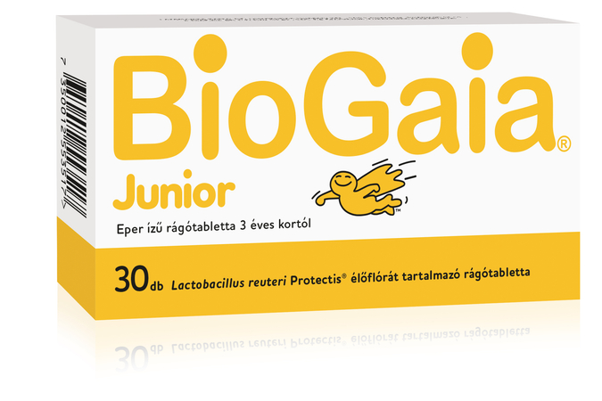 BioGaia Junior eperízű rágótabletta 30X