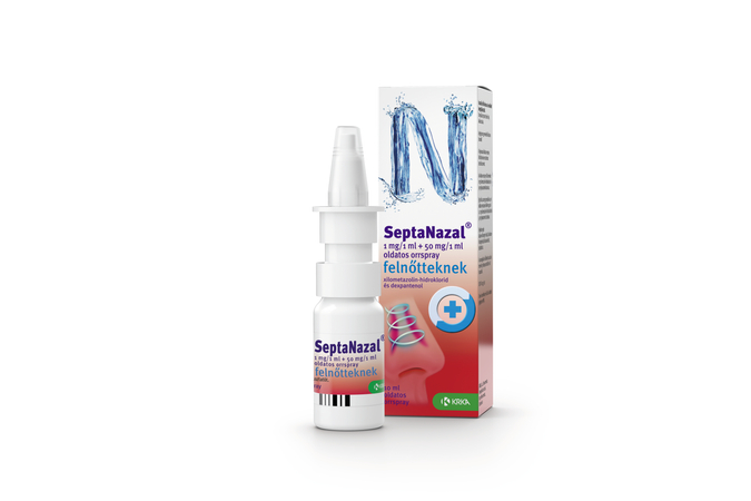 SeptaNazal 1mg/1ml +50mg/1ml oldatos orrspray felnőtteknek 10 ml