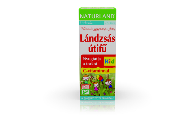 Naturland lándzsás utifű C-vitaminnal Kid szirup 150ml
