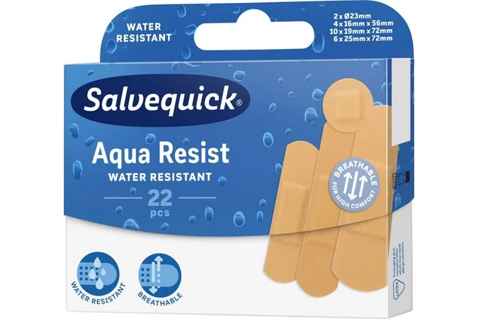 Salvequick vízálló sebtapasz 4 méret 22X