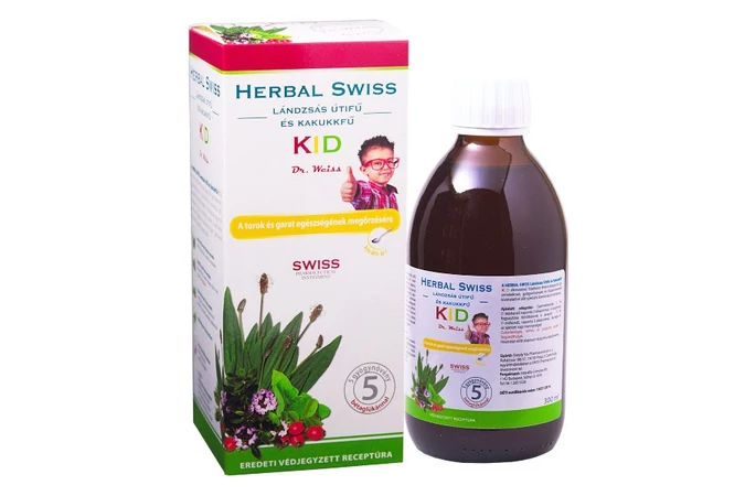 Herbal Swiss Kid étrendkiegészítő folyadék 300 ml