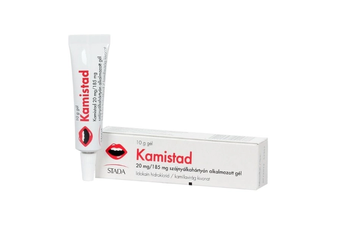 Kamistad 20 mg/185 mg szájnyálkahártyán alkalmazott gél 10 g
