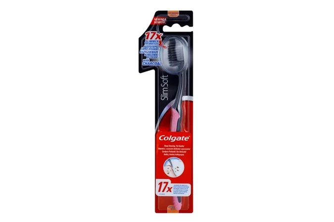 Colgate Slim Soft Charcoal fogkefe 1X