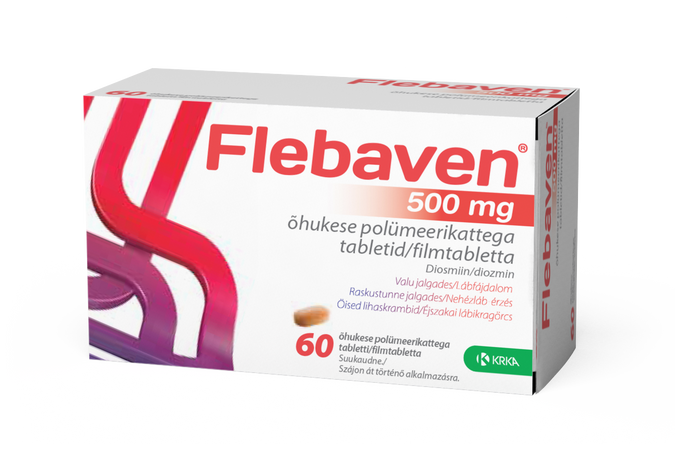 Flebaven 500 mg filmtabletta, 60X