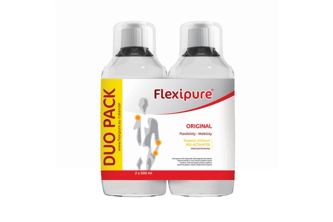 Flexipure Original Duo Pack – Bio-Aktivált szilícium étrend kiegészítő oldat csalánnal 2X500ml