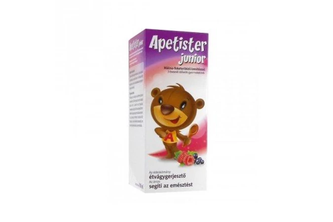 Apetister Junior málna-feketeribizli ízesítéssel 100ml