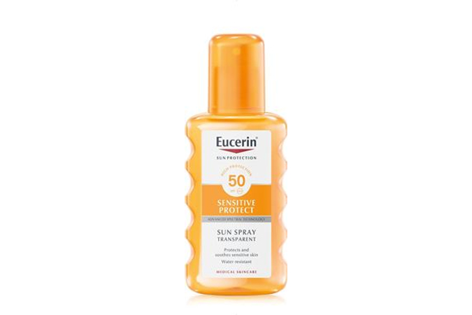 Eucerin Sun Sensitive Protect Színtelen napozó spray FF50 200ml