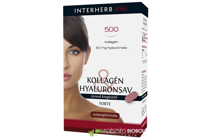 Interherb Kollagén & Hyaluronsav Szépségformula forte tabletta 30X