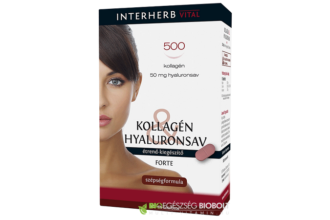 Interherb Kollagén & Hyaluronsav Szépségformula forte tabletta 30X