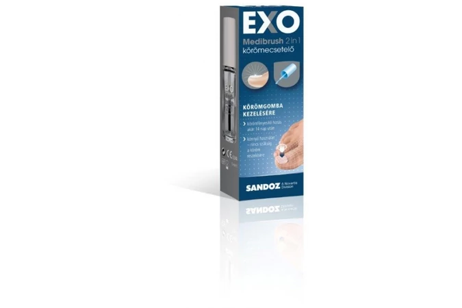 Exo Medibrush 2in1 ecsetelő körömgomba ellen 5 ml MEGSZŰNT!
