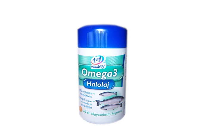 1x1 Vitaday Omega-3 halolaj lágy kapszula 60x