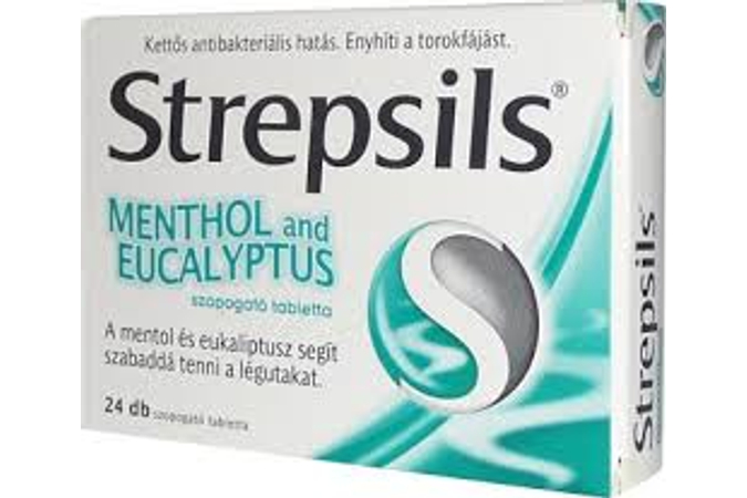 Strepsils Menthol és Eucaliptusz szopogató tabletta 24x