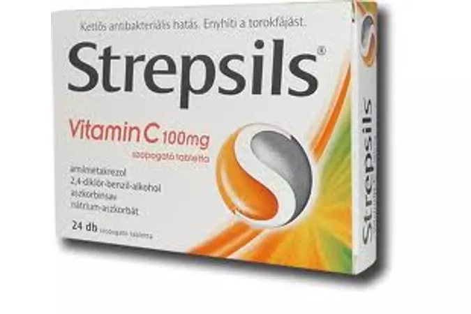 Strepsils Vitamin C 100mg szopogató tabletta 24x