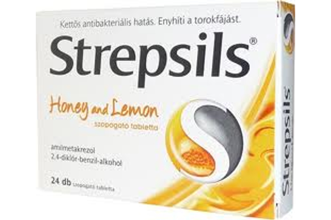 Strepsils Méz és Citrom ízű szopogató tabletta 24x