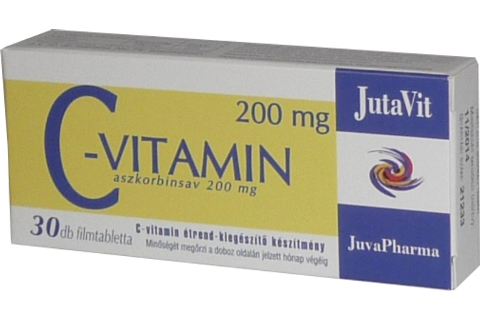 JutaVit C-vitamin 200mg tabletta 30x