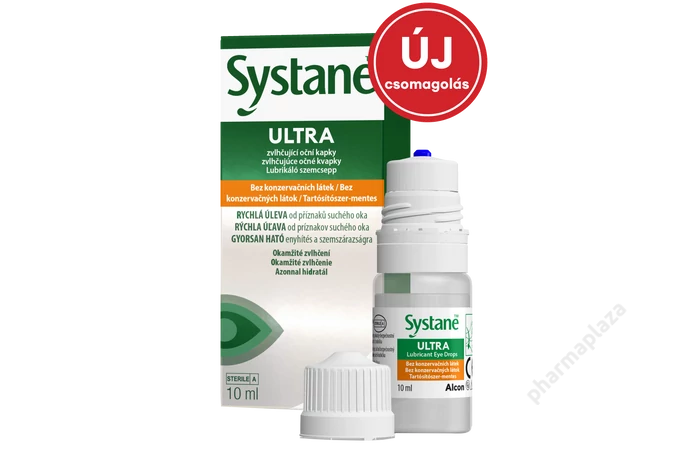 Systane Ultra tartósítószer-mentes, lubrikáló szemcsepp 10 ml