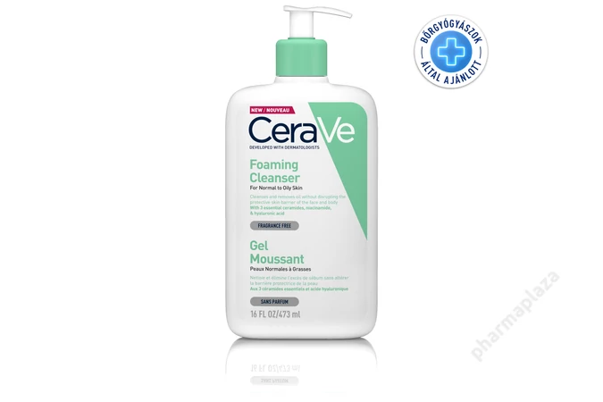 CeraVe Habzó tisztító gél normál és zsíros bőrre 473 ml