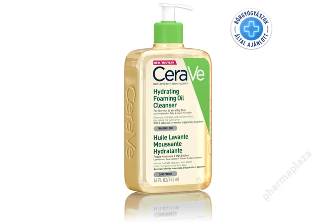 CeraVe Hidratáló, Habzó, Olajos tisztító 473ml