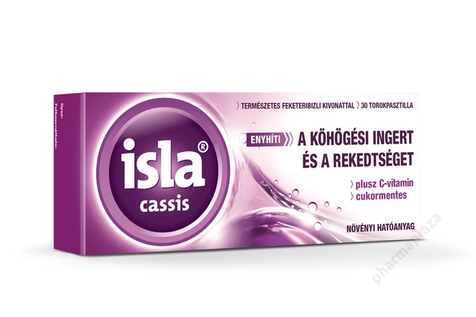 Isla-Cassis Plus C-vitamin szopogató tabletta 30x