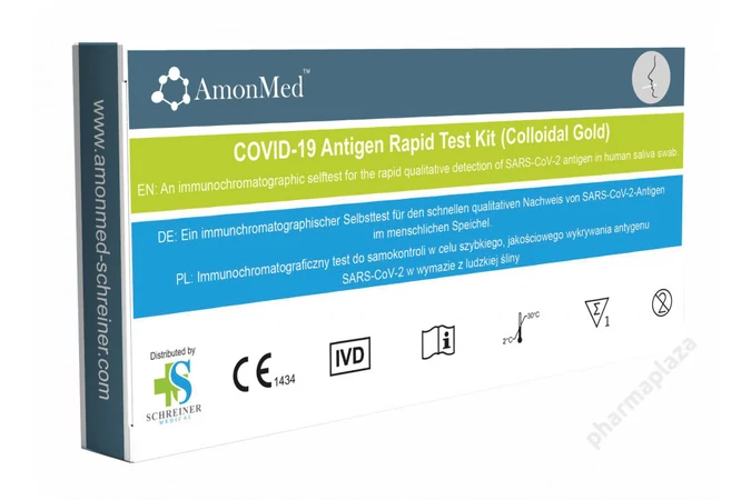 AmonMed COVID-19 antigén nyálteszt otthoni felhasználásra - 1 db