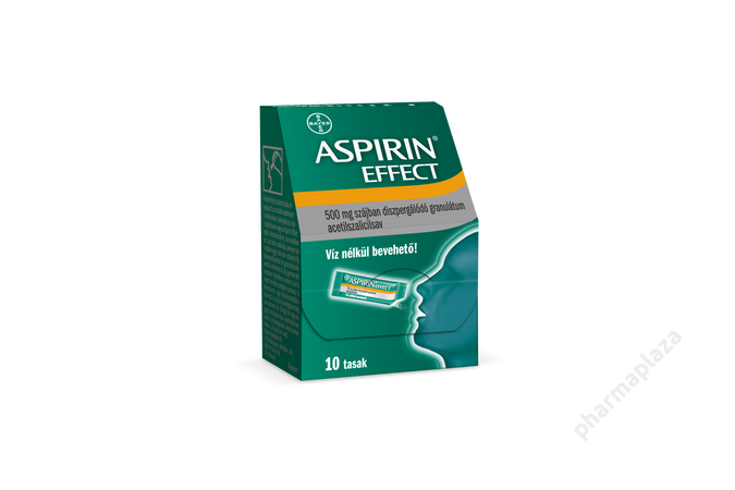 Aspirin Effect 500 mg szájban diszpergálódó granulátum 10X