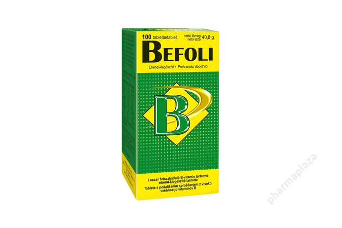 Befoli B-vitamin tartalmú retard tabletta 100X