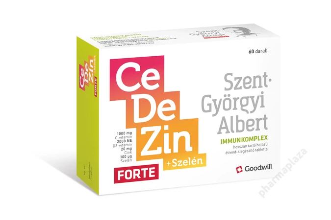 Szent-Györgyi Albert Immunkomplex Cedezin Forte + Szelén hosszan tartó hatású étrend-kiegészítő tabletta 60X