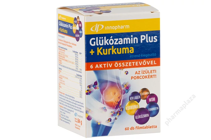 Innopharm Glükozamin Plus kurkuma filmtabletta 60X Lejár: 2023.05.28