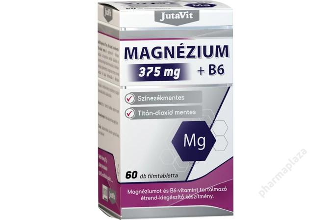 JutaVit Magnézium 375 Mg+B6 tabletta 60X