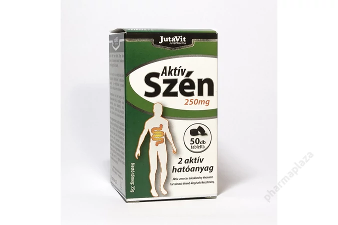 Jutavit aktív szén 250mg tabletta 50X