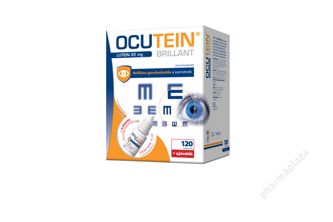 Ocutein Brillant lágyzselatin kapszula 120X + Ocutein Sensitive Care szemcsepp 15ml