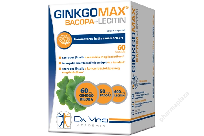 Ginkgomax+bacopa+lecitin lágy kapszula 60X