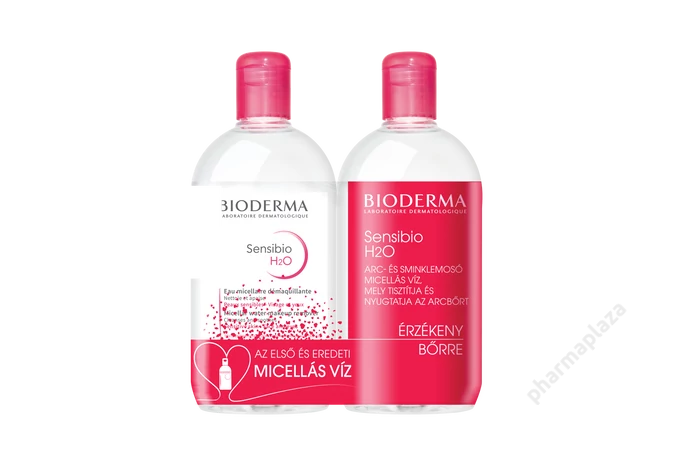 Bioderma Sensibio H2O arc- és sminklemosó 500 ml+500 ml DUO PACK