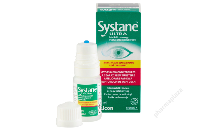Systane Ultra tartósítószer-mentes, lubrikáló szemcsepp 10 ml