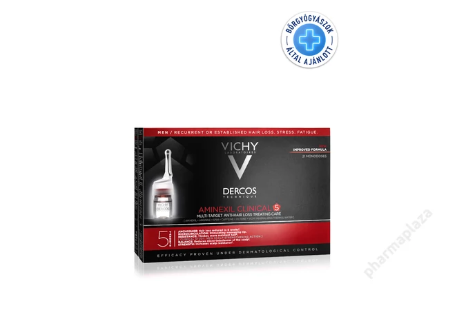 Vichy Dercos Aminexil Clinical 5 többfunkciós hajápoló program hajhullás ellen férfiaknak 21 x 6 ml