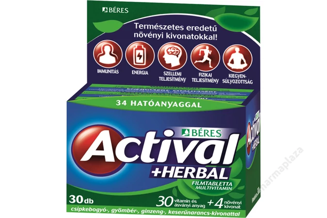 Actival +Herbal filmtabletta 30x