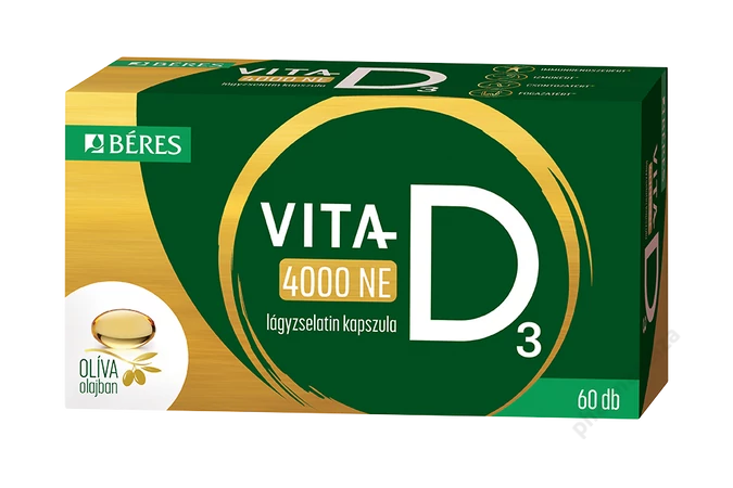 Vita-D3 Béres 4000 NE kapszula 60X