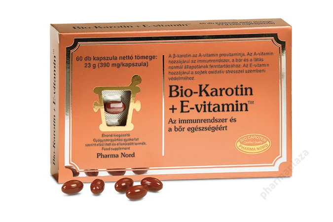 Bio-Karotin E Pro-vitamin A/E vitamin kapszula 60x