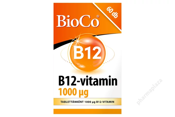 BioCo B12-vitamin 1000 µg étrend-kiegészítő tabletta 60 x 0,31 g (18,6 g)