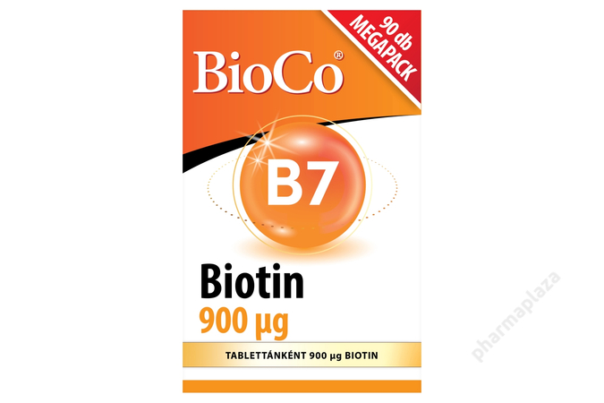 BioCo Biotin tartalmazó étrend-kiegészítő tabletta 90 x 0,3 g (27 g)