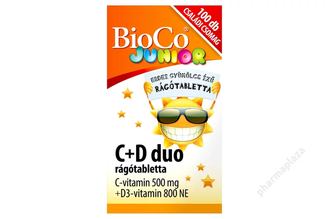 BioCo C+D Duo Junior rágótabletta 100X