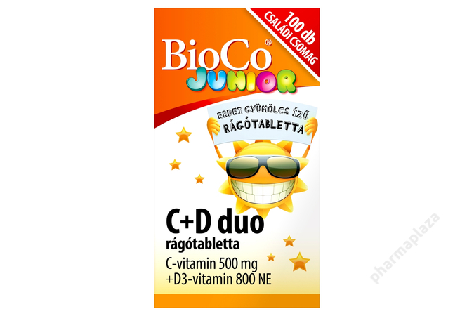BioCo C+D Duo Junior rágótabletta 100X