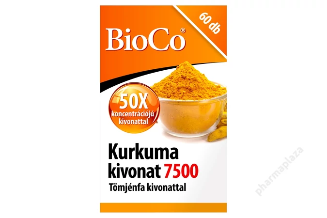 BioCo Kurkuma kivonat 7500 tömjénfa kivonattal 60X