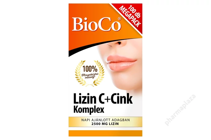 BioCo Lizin C + Cink Komplex étrend-kiegészítő tabletta 100 x 1,05 g (105 g)