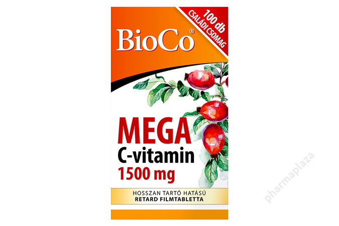 BioCo MEGA C-vitamin 1500 mg CSALÁDI CSOMAG filmtabletta 100X